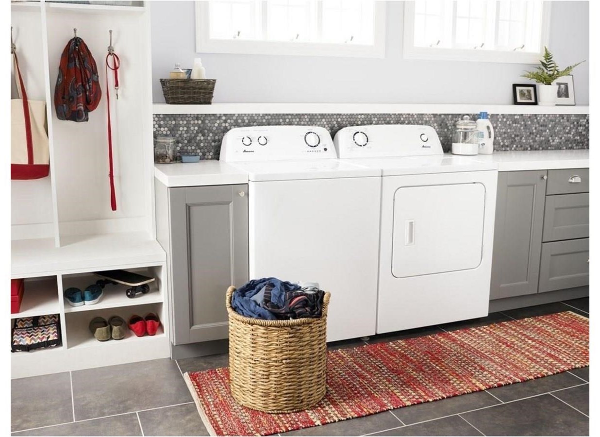 Amana NED4655EW+ NTW4516FW 6.5 CU. FT. FRONTLOAD ELECTRIC DRYER & 3.5